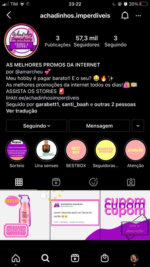 Moda Conta do Instagram 