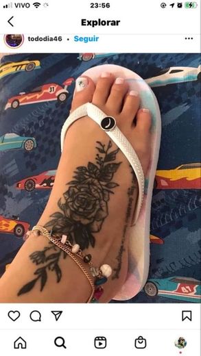 tatoo no pé 