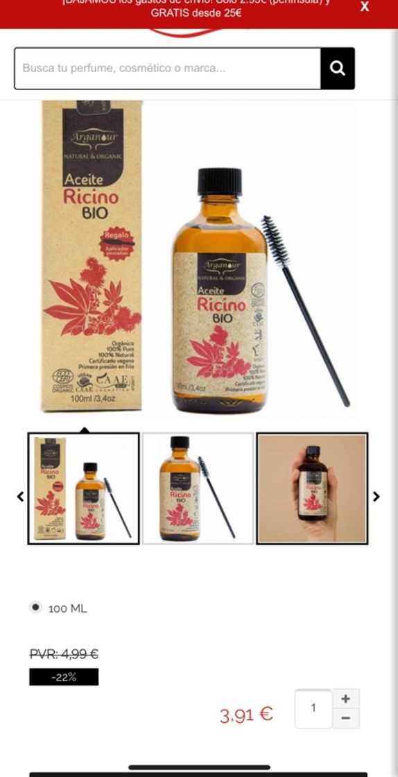 Product Aceite de ricino