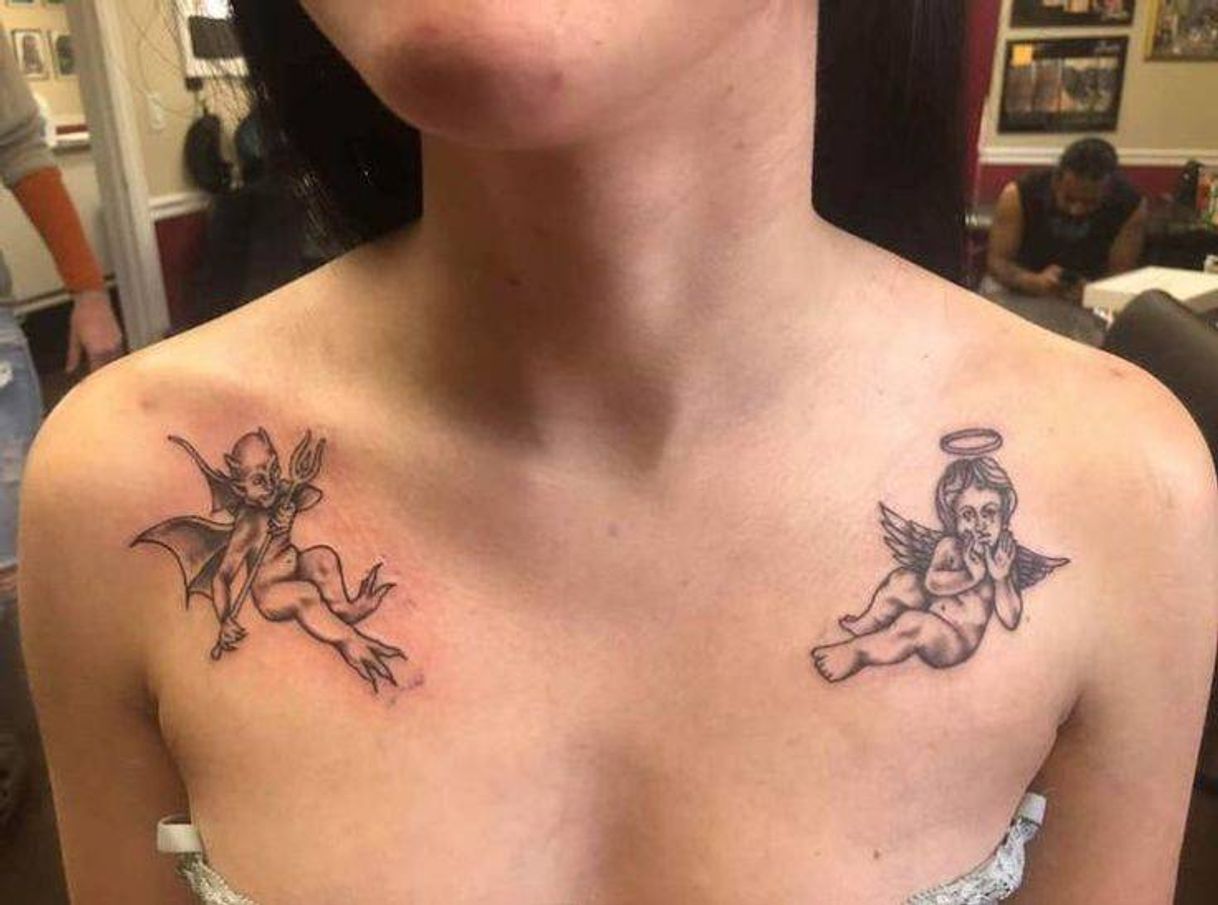 Fashion angel tattoo