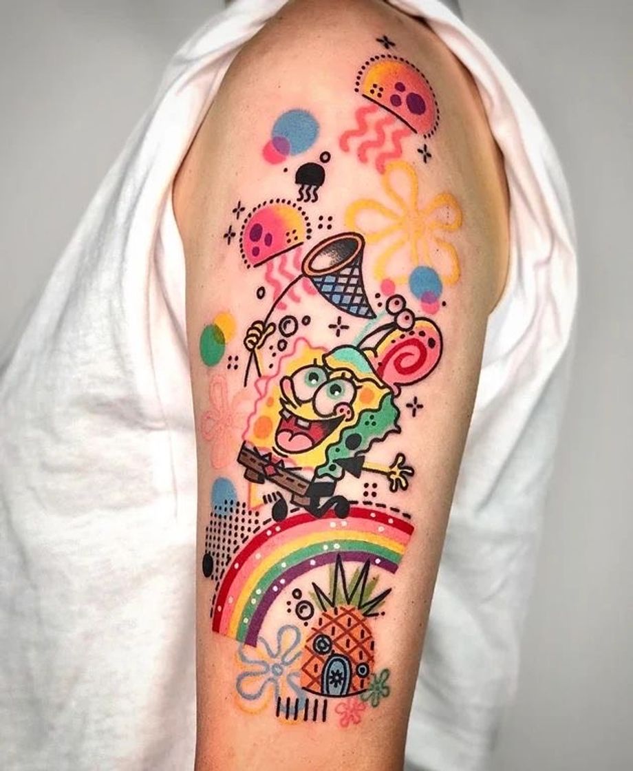 Fashion Bob  esponja tattoo