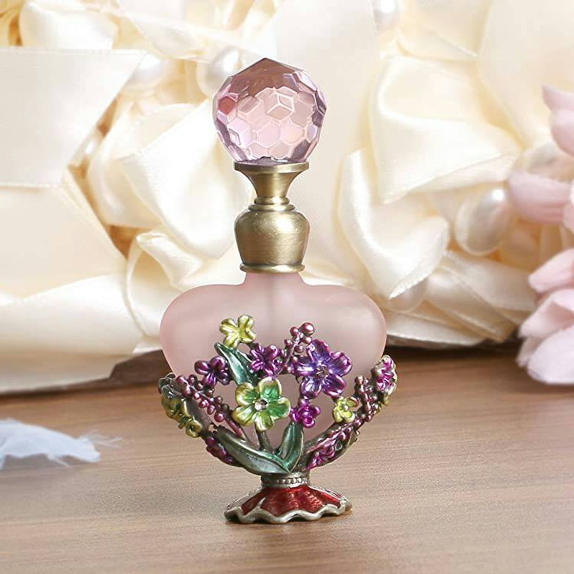 Fashion H&D Vintage Magical Violet Refillable Empty Crystal Perfume Bottle ...