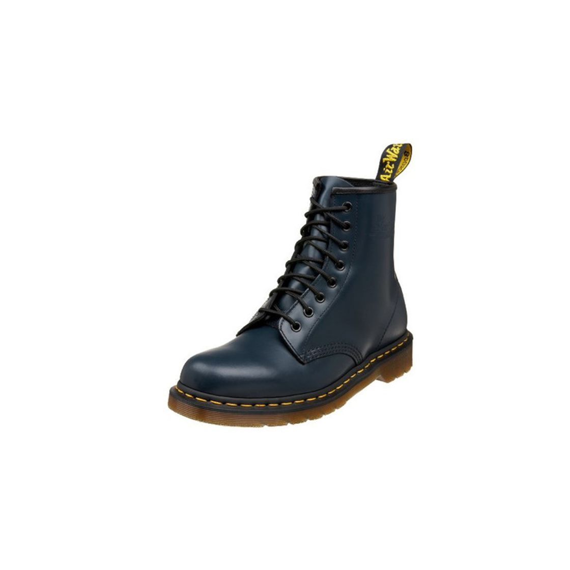 Social Botas de charol 1460 8-Eye para mujer de Dr.Marten, cuero liso azul