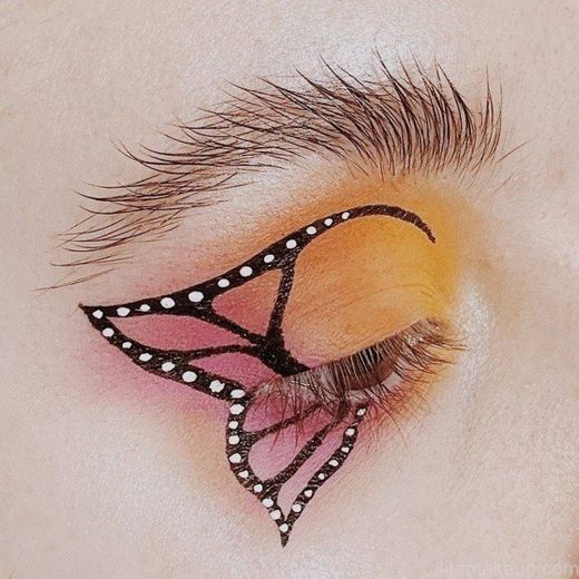 Make estilo borboleta
