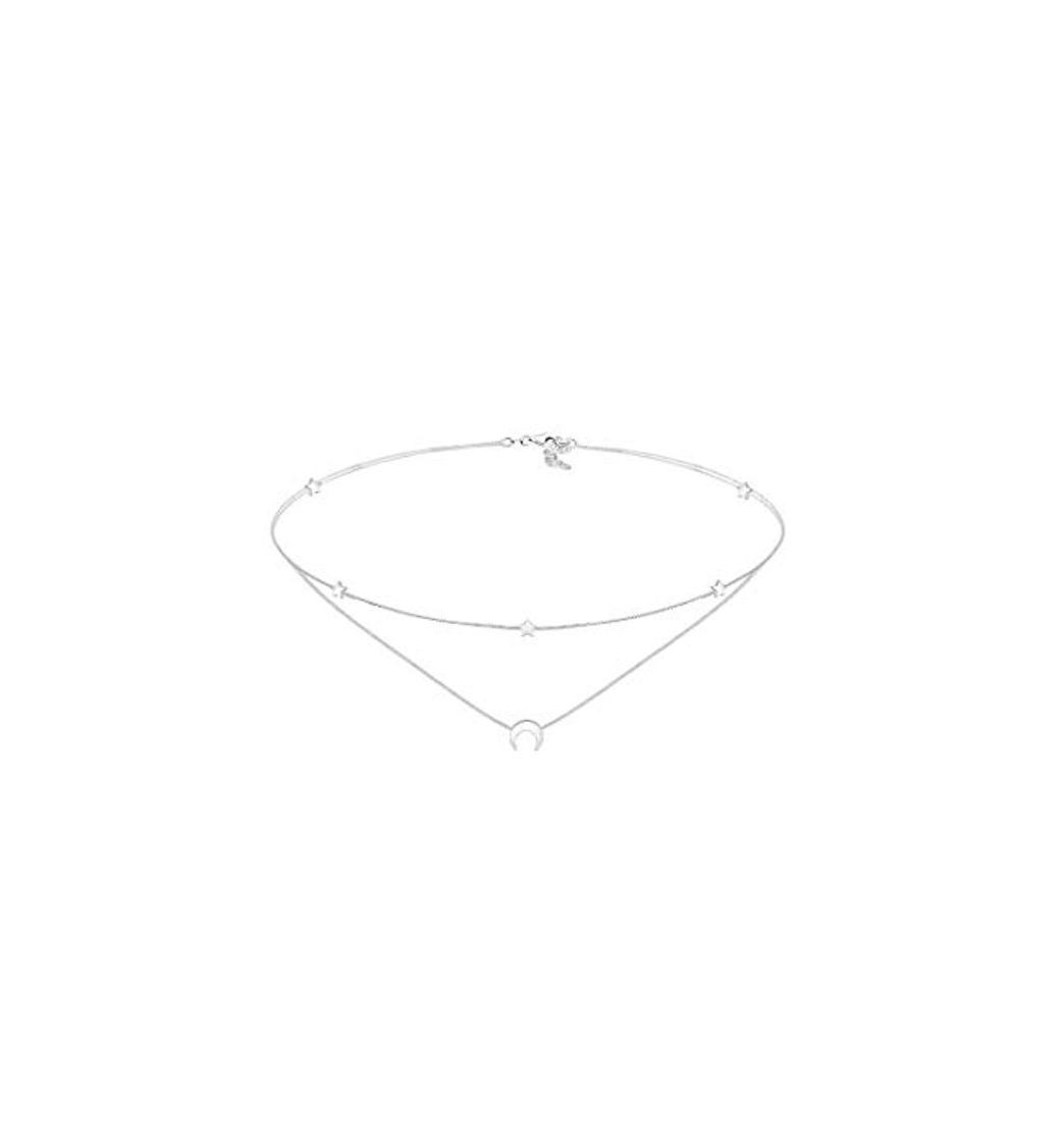 Social Elli Collar Corto de mujer con plata