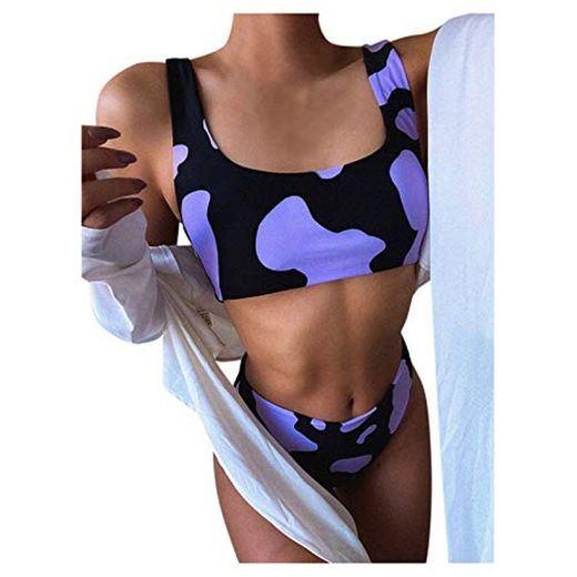 Snakell Bikini para Mujer Traje de Dos Piezas Traje de Baño con