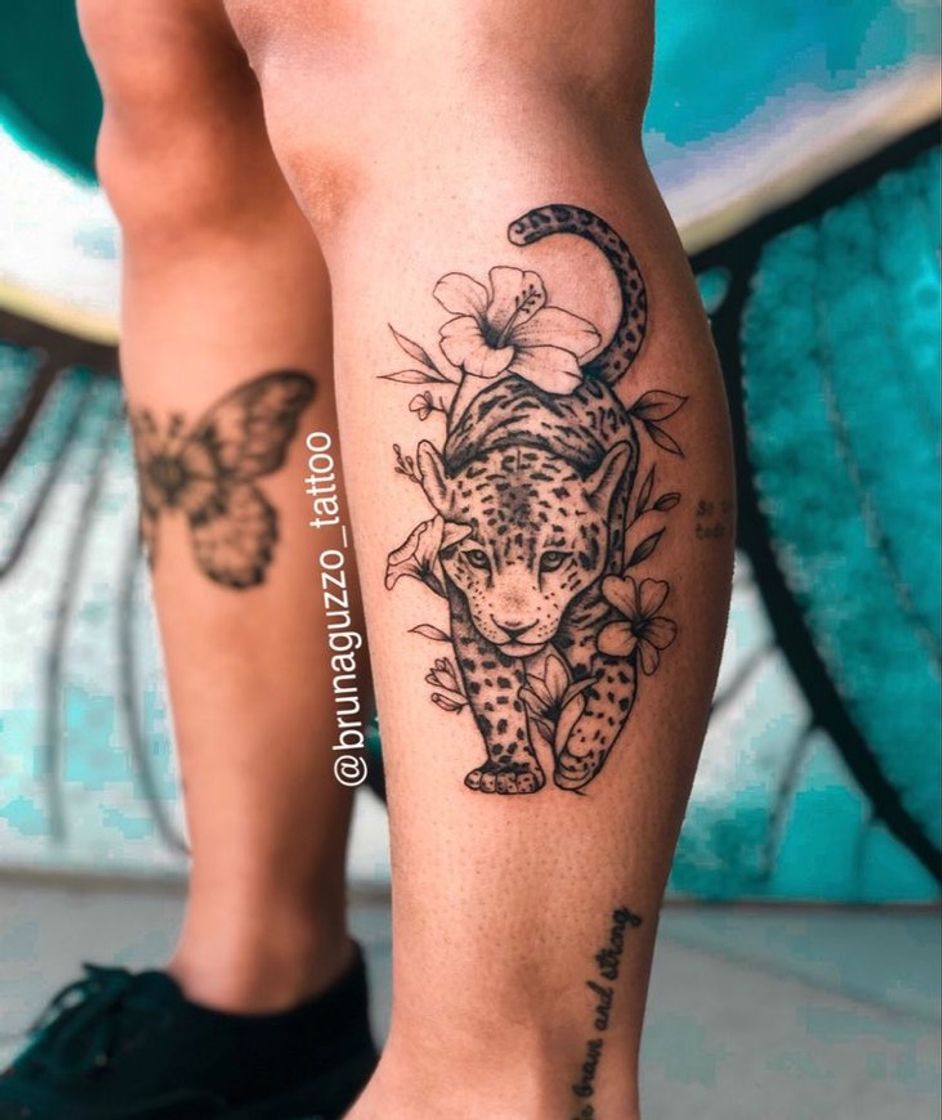 Fashion Tatuagem de onça pintada 