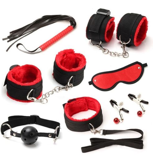 7pcs Adulto Jogos Bdsm Bondage Slave Restrições Algemas