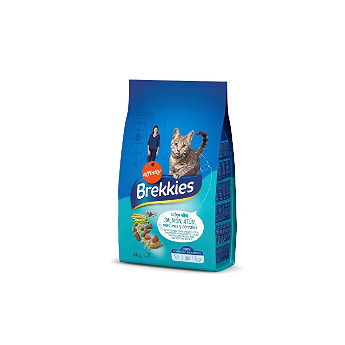 Product Brekkies Pienso para Gatos con Salmón Atún y Verdura