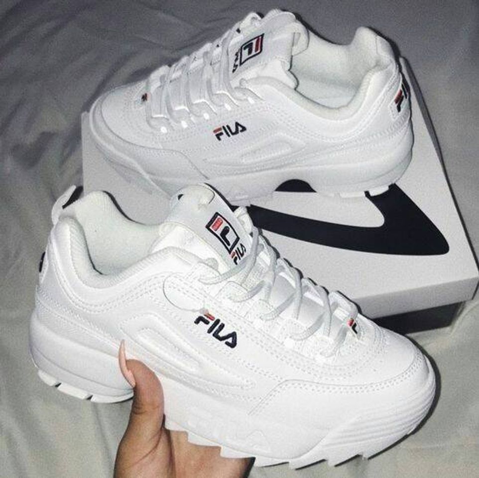 Moda Lindo Tênis Branco Da Fila