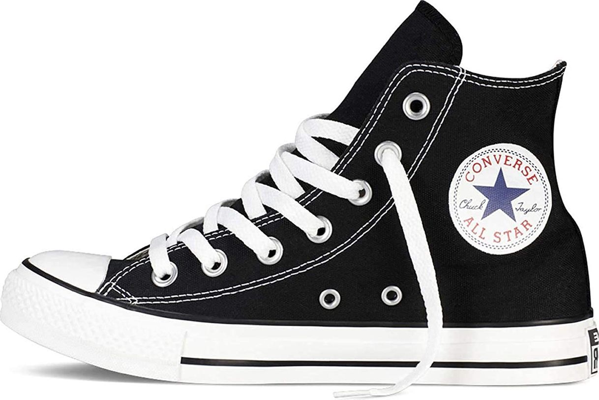 Moda Converse Chuck Taylor All Star Hi, Zapatillas Unisex Adulto, Negro