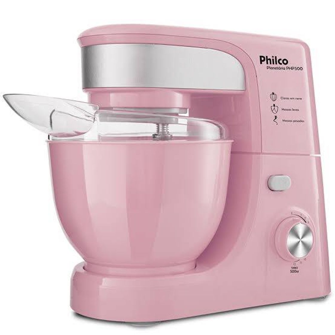 Fashion Batedeira Planetária Philco PHP 500 Turbo Rose