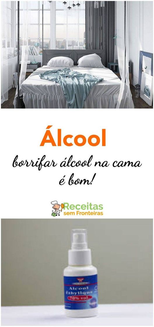 Fashion Borrife álcool na cama !