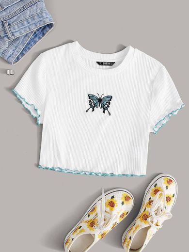 Blusa soft borboleta