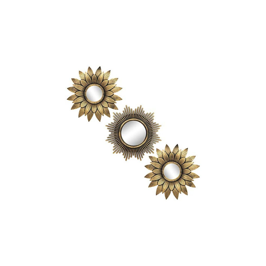 Social Pequeños Espejos Redondos para decoración de Pared Set de 3 – Accesorios