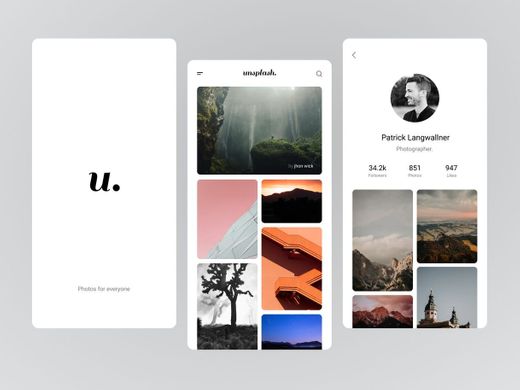 Unsplash is the perfect app to get inspired 