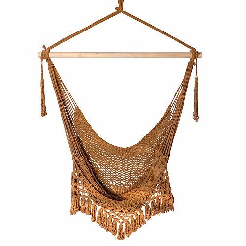 Social Chihee Silla de Hamaca Silla Colgante supergrande Silla de Tejido de Cuerda