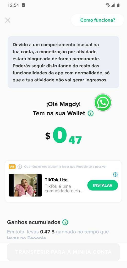 Moda Peoople monetização