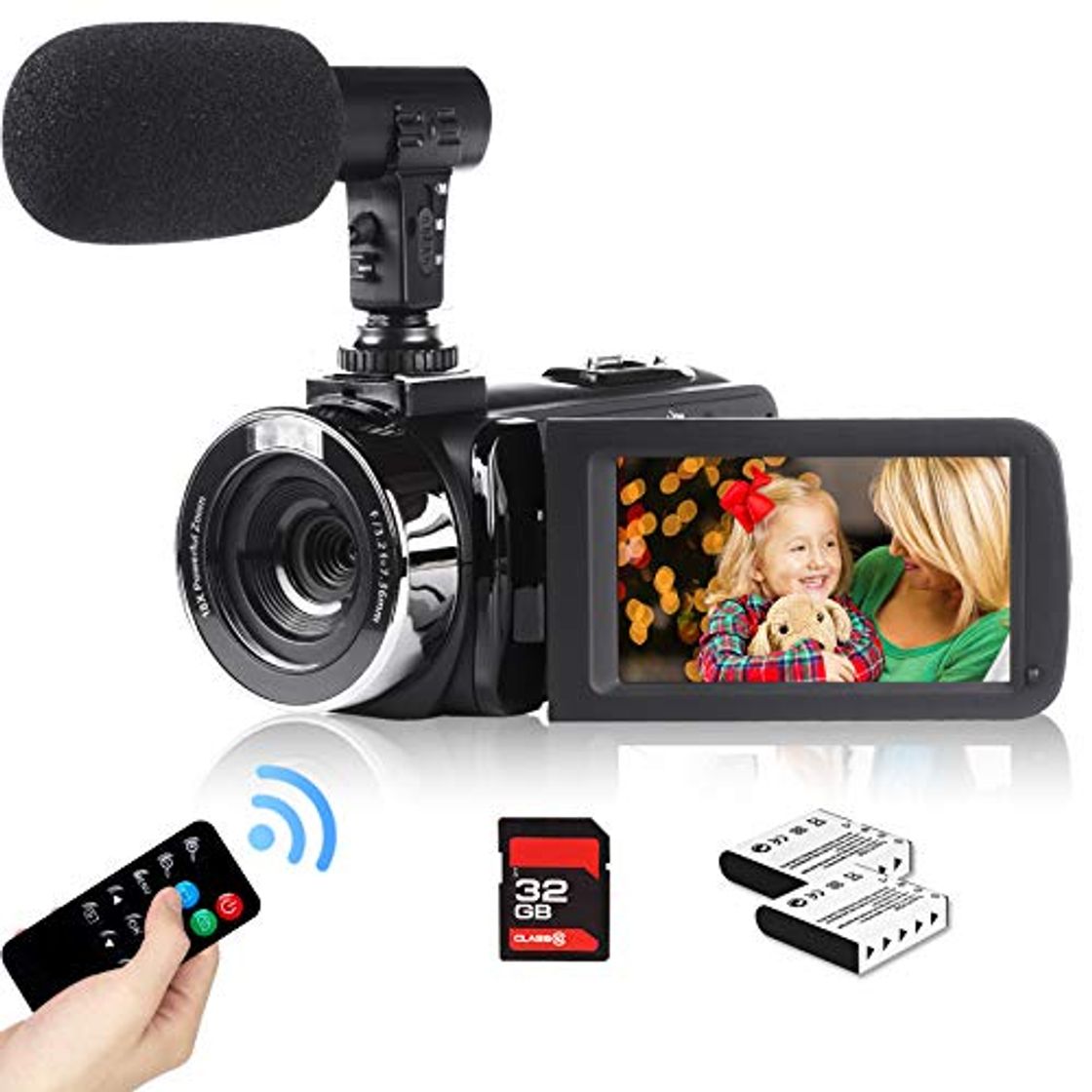 Product Heegomn 2.7K Videocámara para Youtube Vlogging