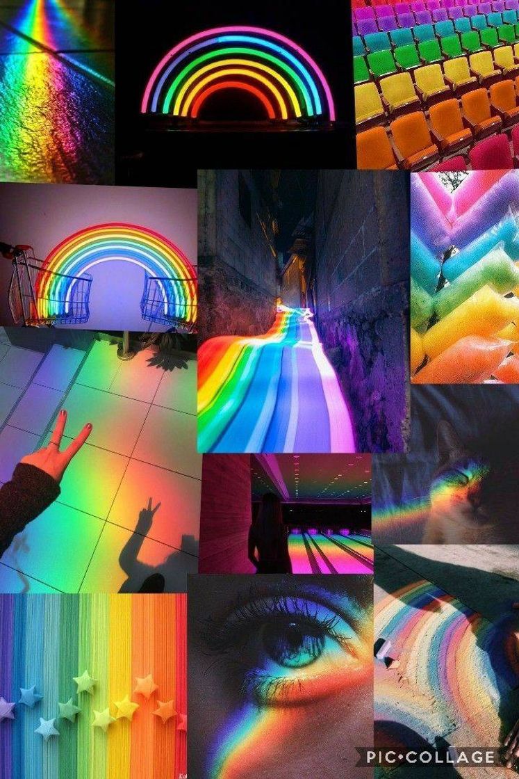 Moda Wallpaper Aesthetic Rainbow One