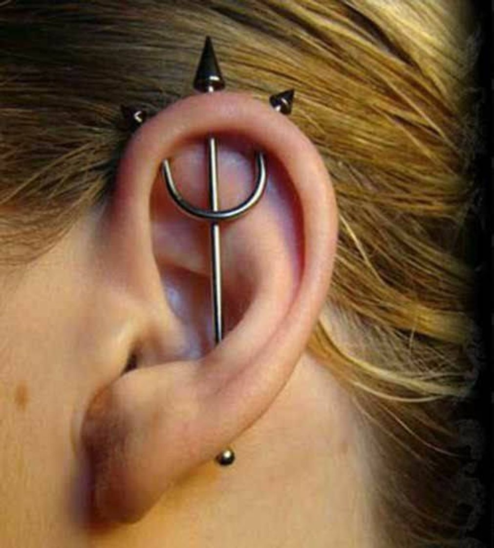 Moda Piercing Tridente Orelha 