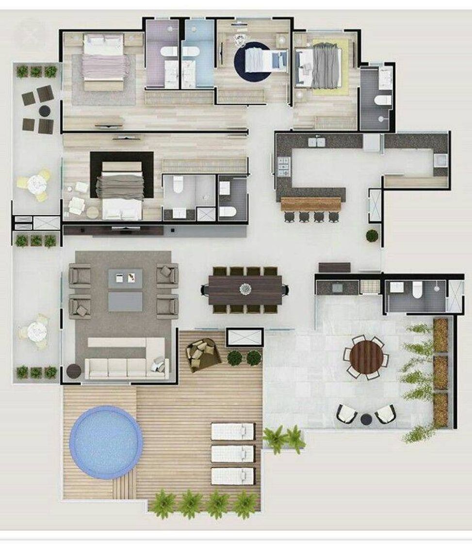 Moda Casa com 3 quartos