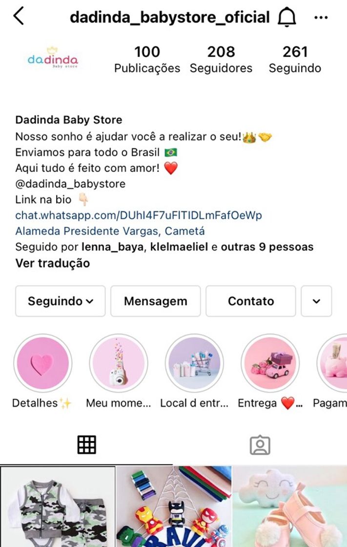 Fashion Loja Dadinda Baby Store