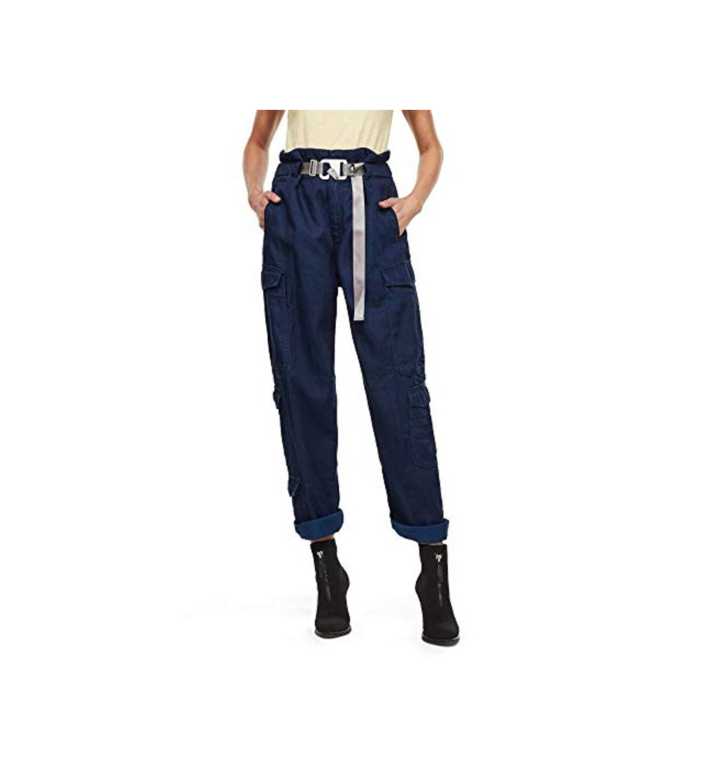 Fashion G-STAR RAW Paperbag Wide Leg Wmn Calzoncillos, Rinsed A785