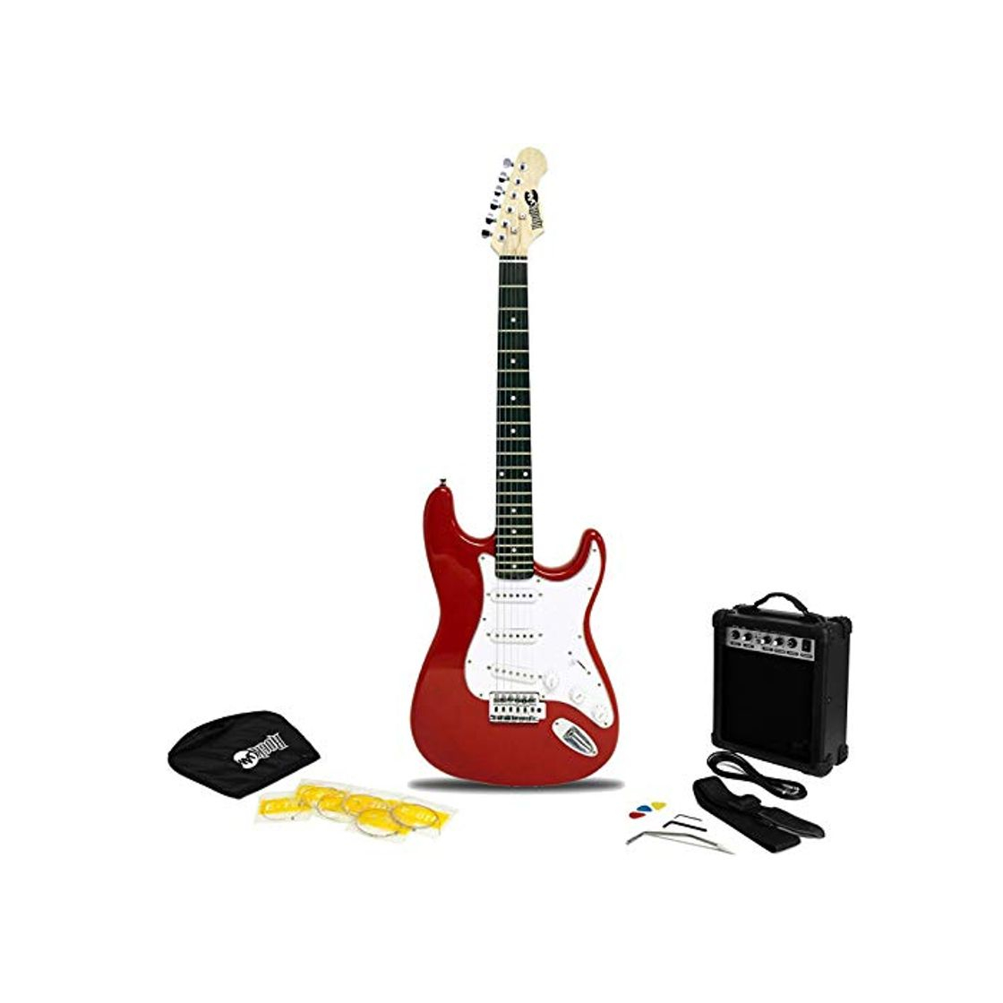 Product RockJam Superkit de guitarra eléctrica de tamaño completo con amplificador de guitarra