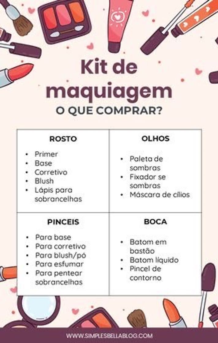 Fashion Kit maquiagem 