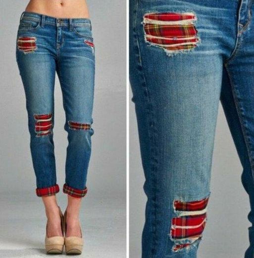 Jeans com Xadrez
