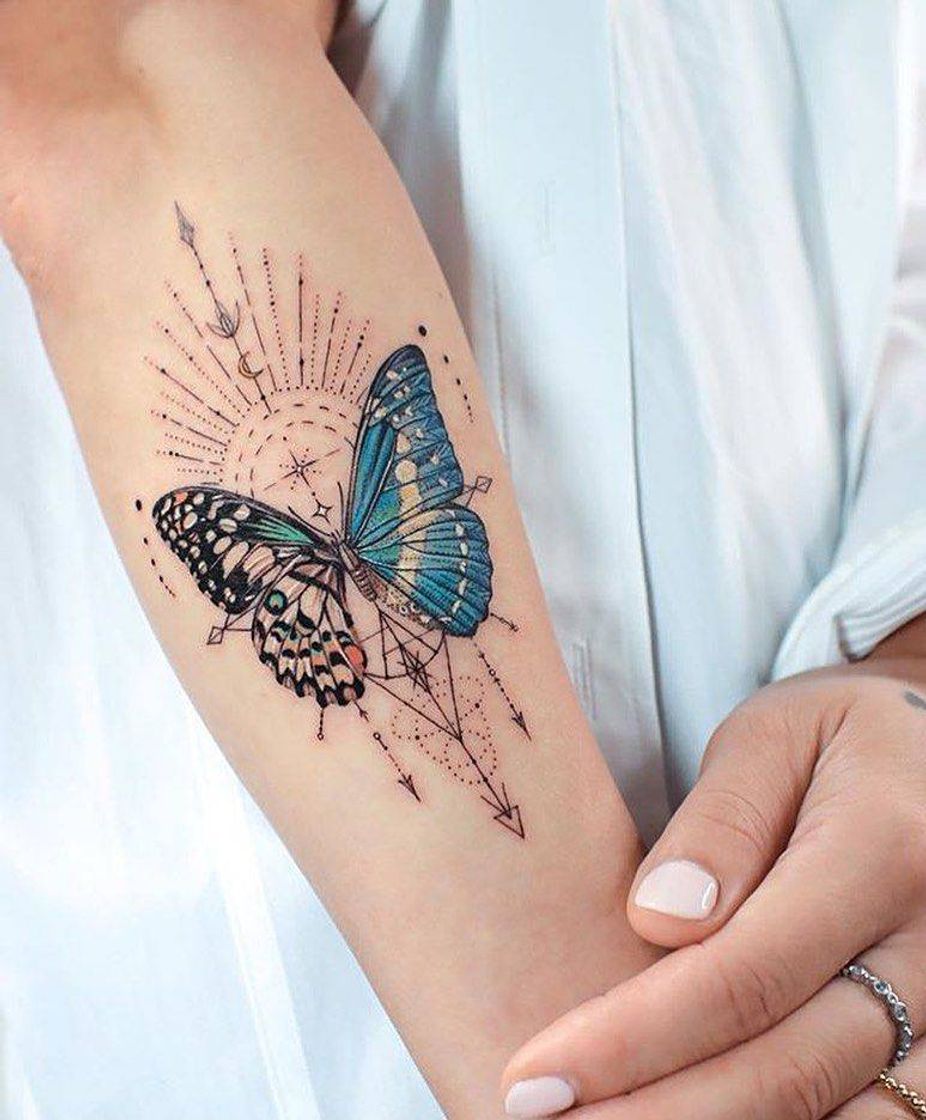 Moda Tattoo de borboleta 🦋