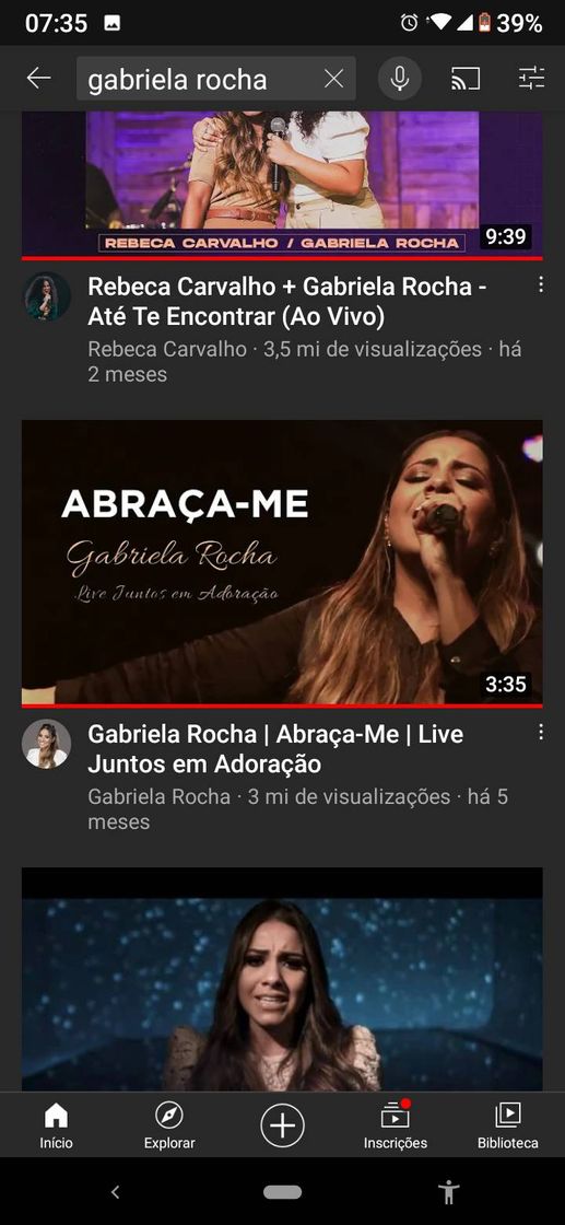 Music Gabriela Rocha | Abraça-Me | Live Juntos em Adoração - YouTube