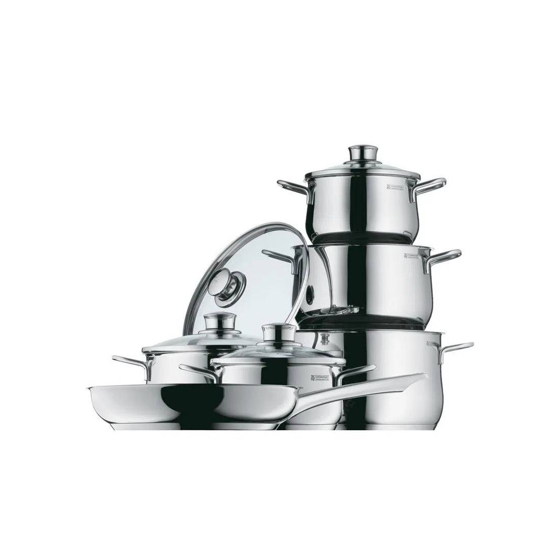 Social Conjunto de 6 Panelas Diadem em Aço Inox de Indução WMF