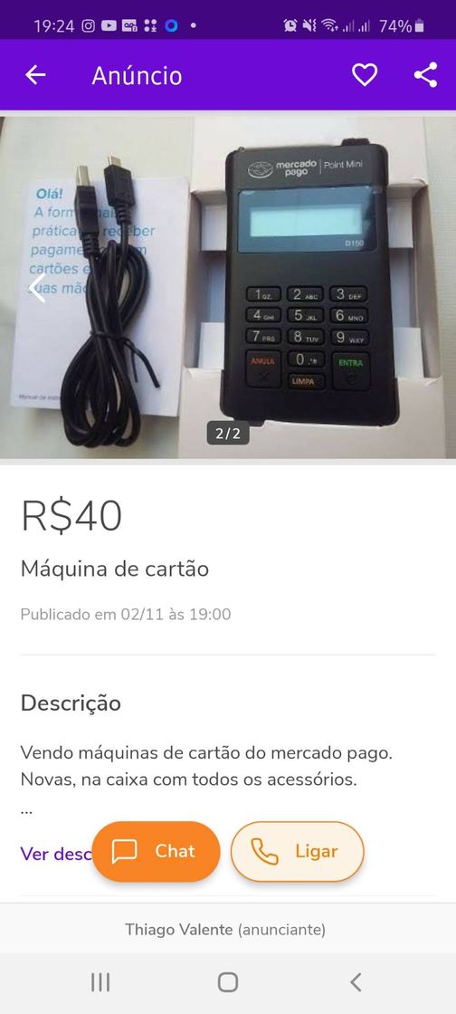 Máquina de cartão - Anúncios no Distrito Federal | OLX