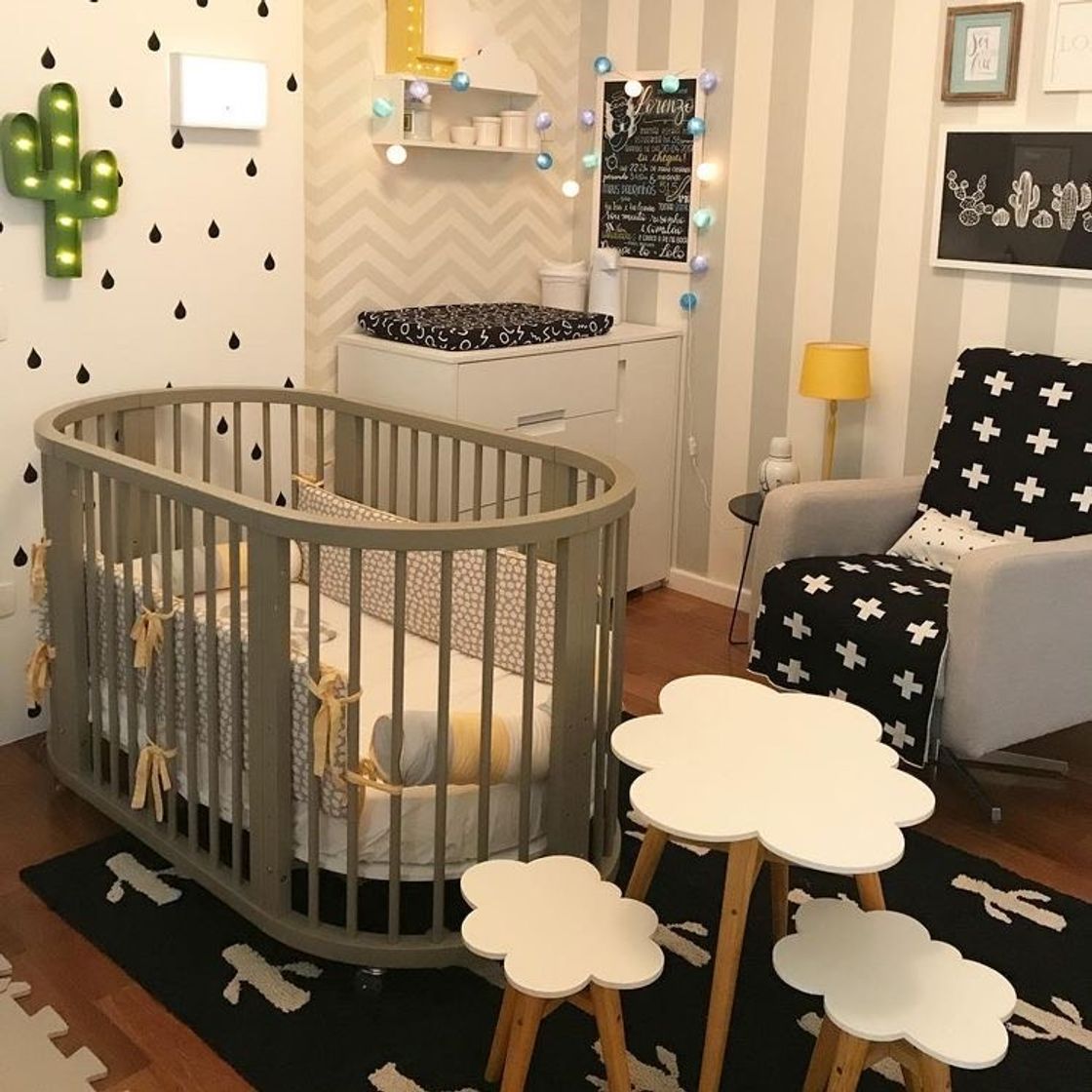 Moda Inspiração para quarto de bebê ❤️