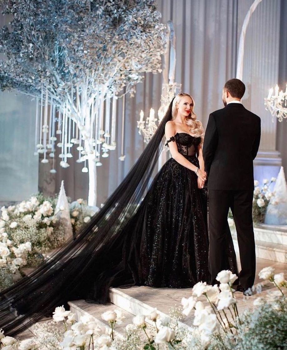Social Black wedding Dress 🖤