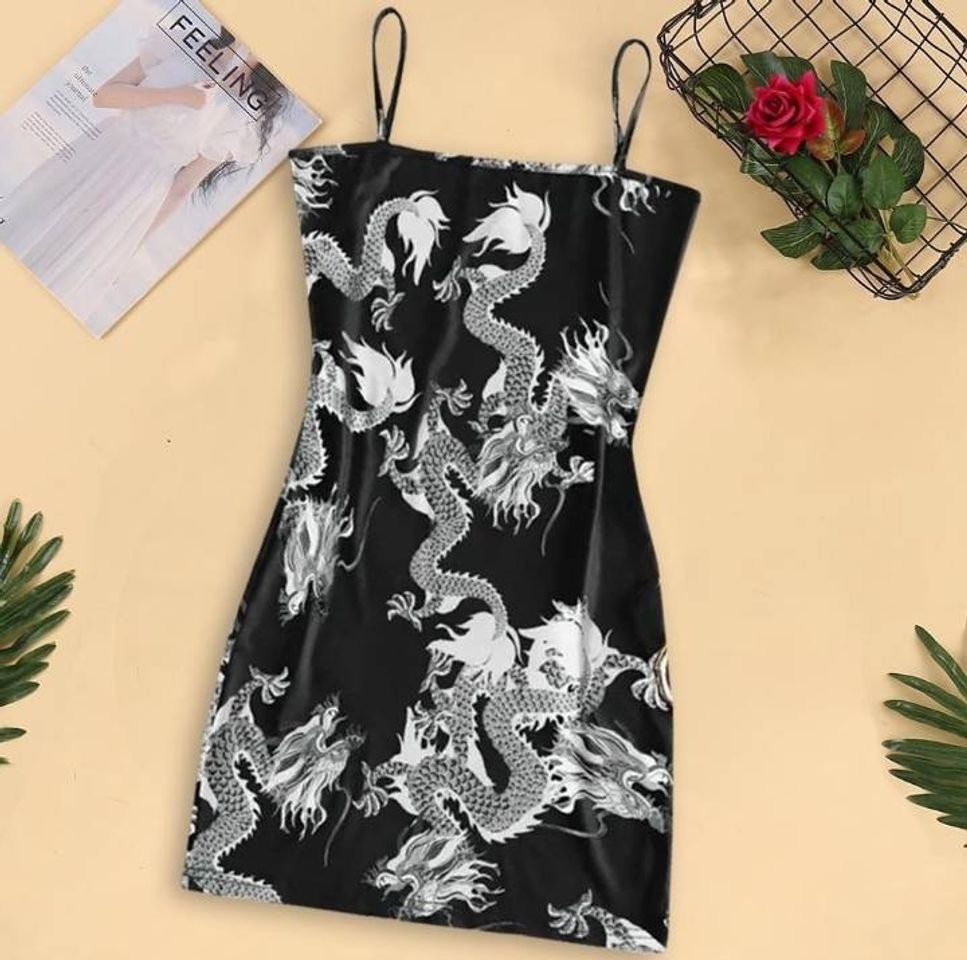 Moda Vestido Dragão