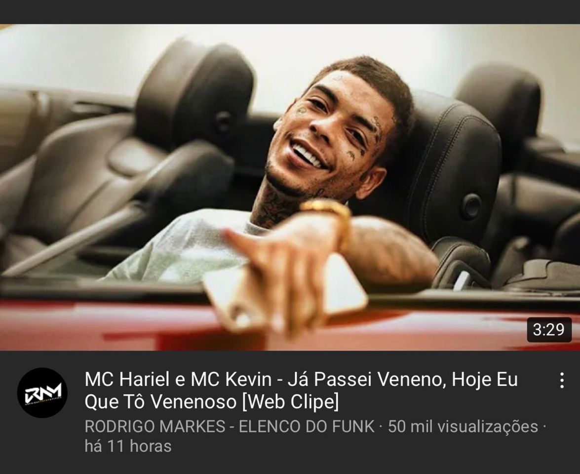 Canción Mc hariel e mc Kevin - já passou veneno 