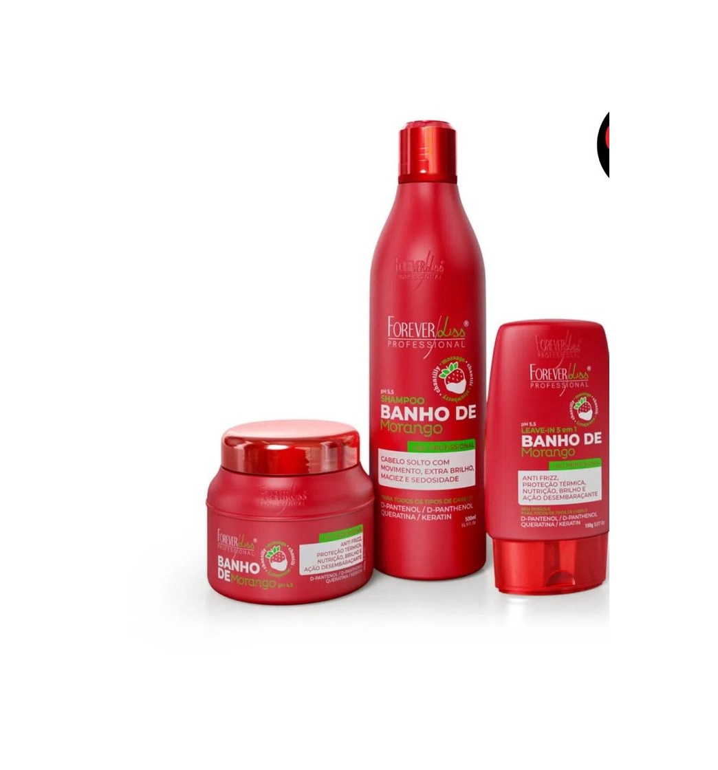 Product Kit Banho de Verniz Morango Profissional Brilho Extremo Forever Liss