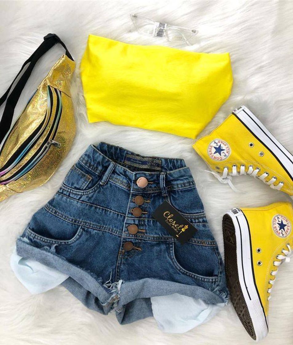 Moda Um look para as amantes de amarelo 💛