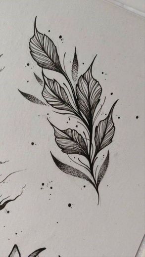 Leaf tattoo