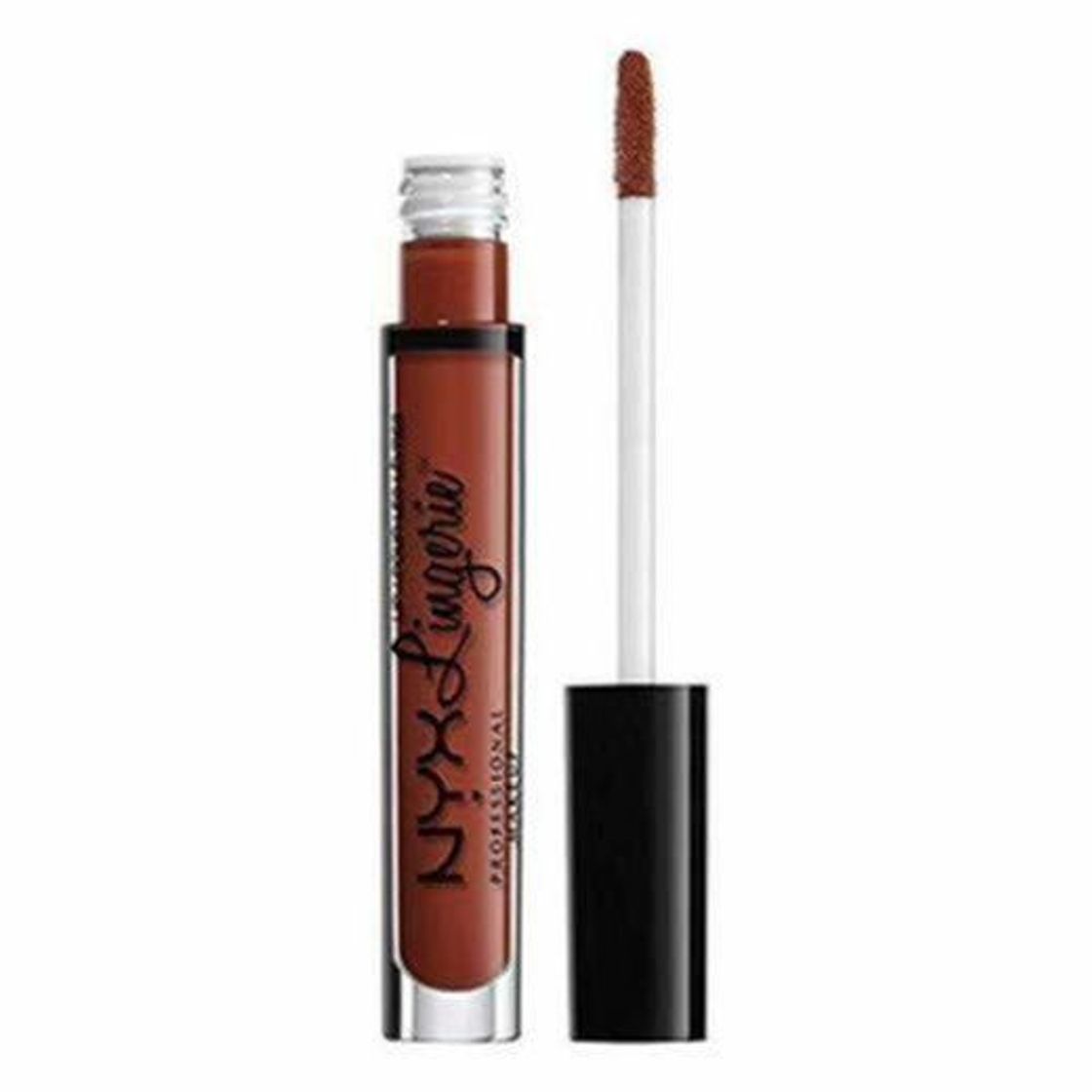 Social NYX Professional Makeup Pintalabios Lip Lingerie Liquid Lipstick, Acabado cremoso y mate,