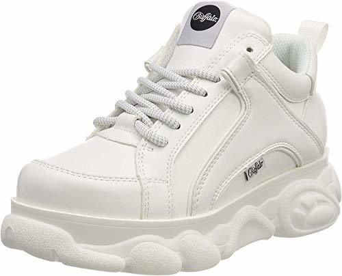 Buffalo Corin, Zapatillas Altas para Mujer, Blanco