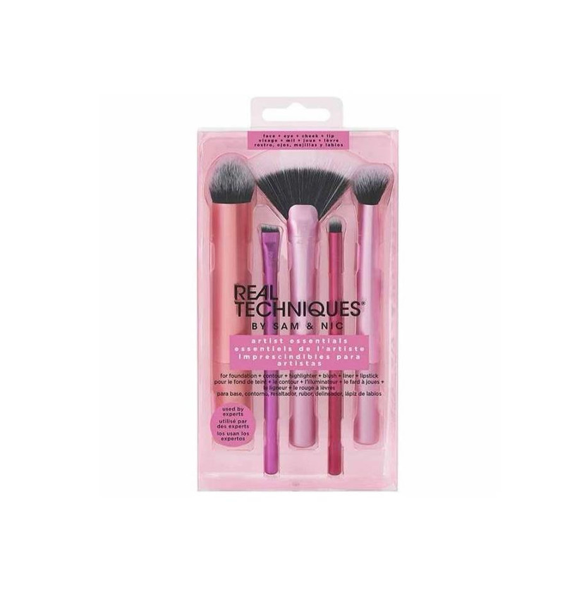 Social Real Techniques Artist Essentials Complete Face Makeup Brush Set ...