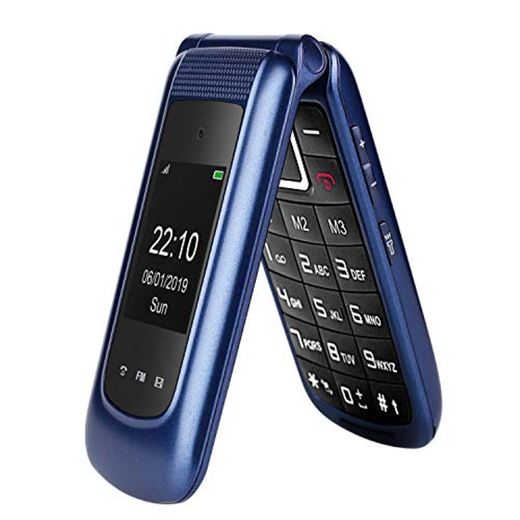 gsm Teléfono Móvil Simple para Ancianos con Teclas Grandes,SOS Botones,ácil de Usar