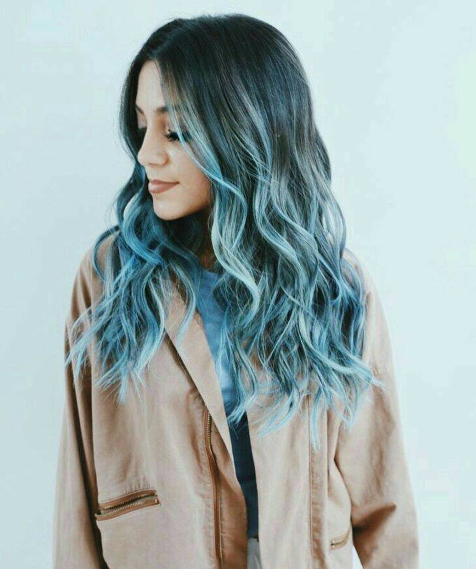 Fashion Cabelo azul💙