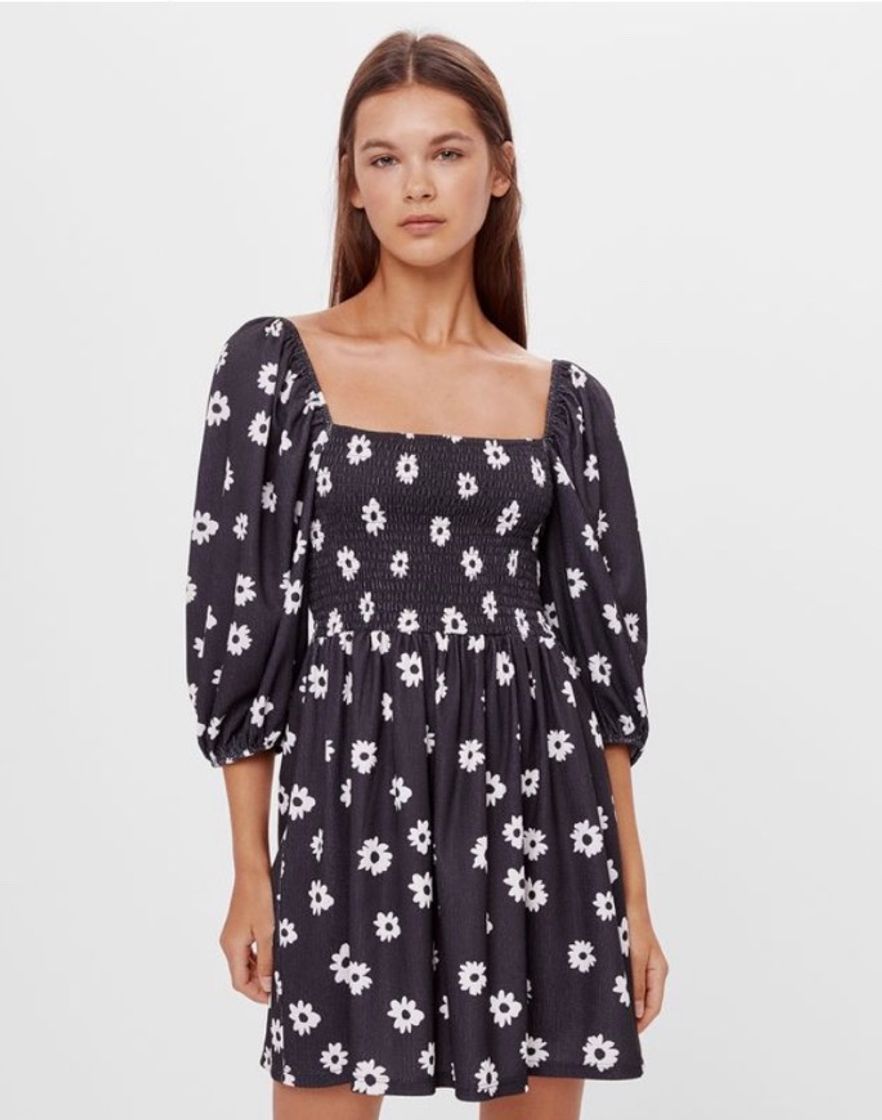 Moda Vestido babydoll Bershka 