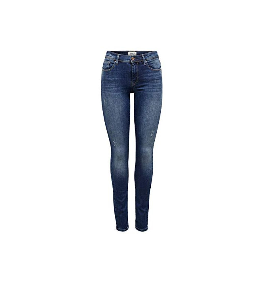 Moda Only Onlshape Reg SK Dnm Jeans Rea4488 Noos Vaqueros Skinny, Azul