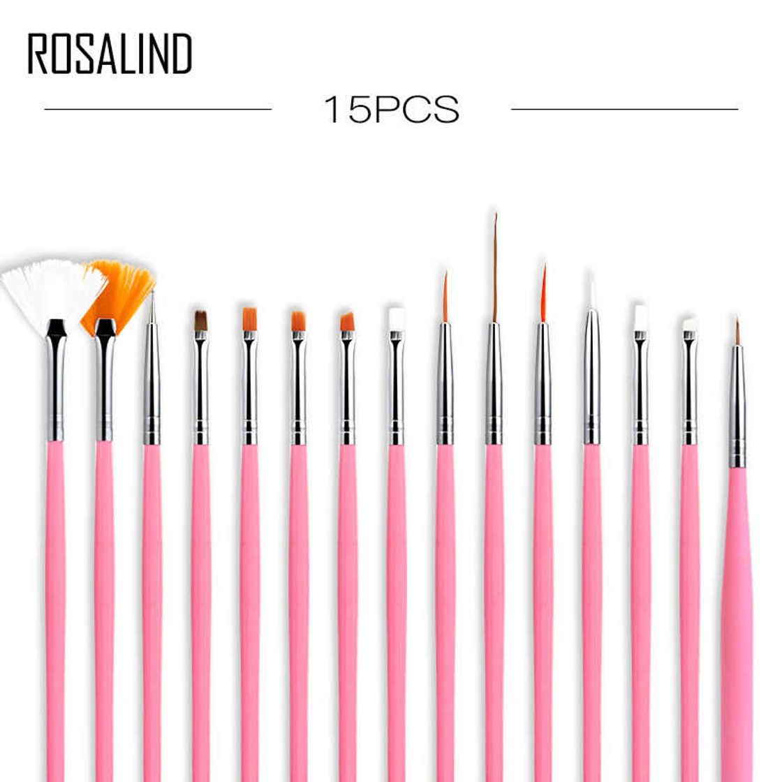 Moda ROSALIND-Juego de 7 Uds. De pinceles para manicura, pinceles